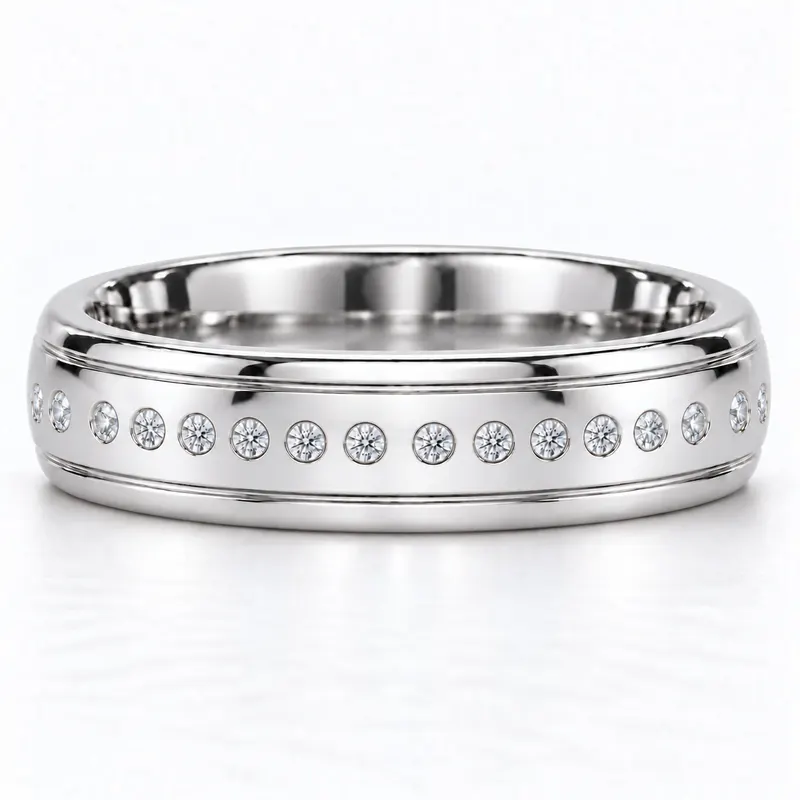 Lyall Sixteen Stone Wedding Band