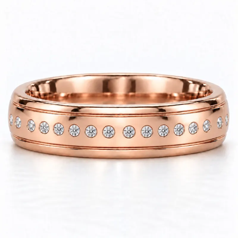 Lyall Sixteen Stone Wedding Band