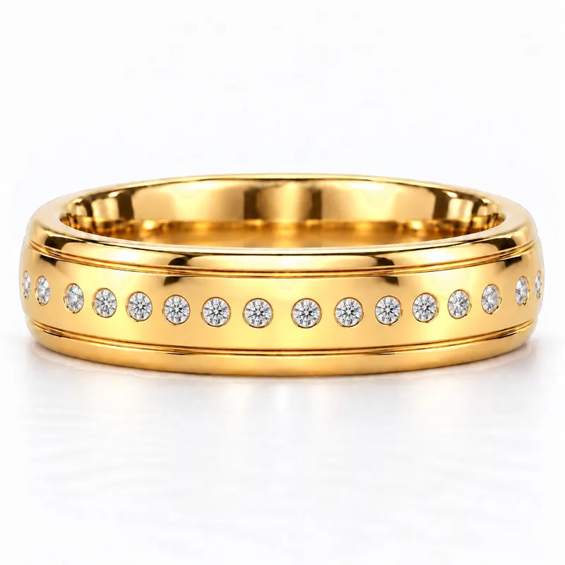 Lyall Sixteen Stone Wedding Band