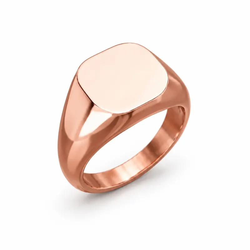Rounded Square Signet Ring (Hollow)