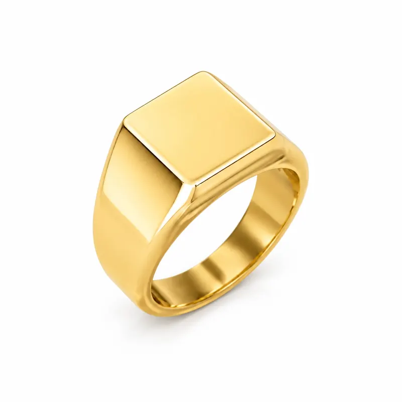 Square Signet Ring (Solid)