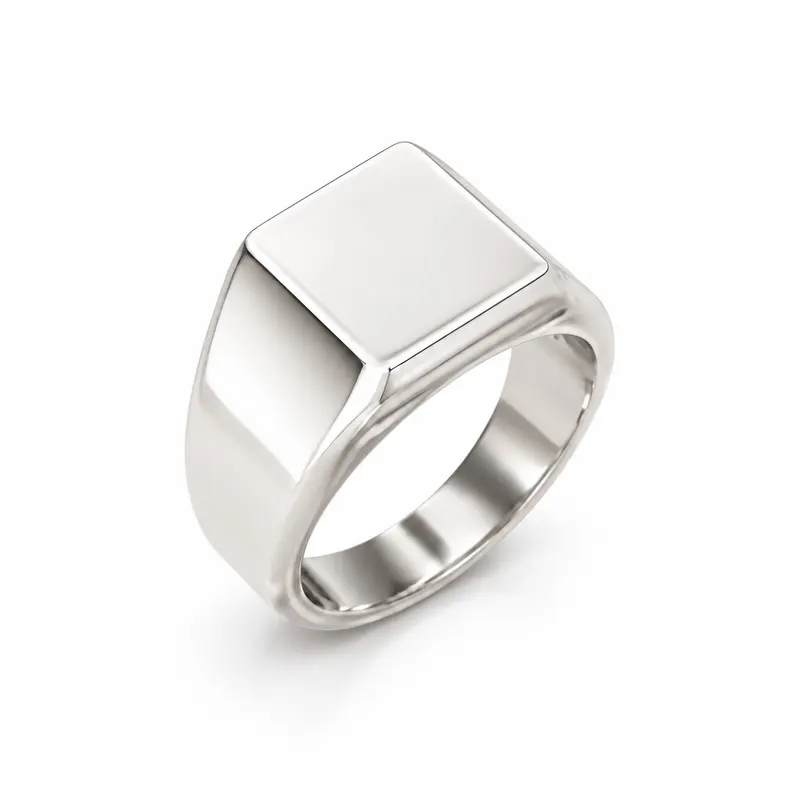 Square Signet Ring (Solid)