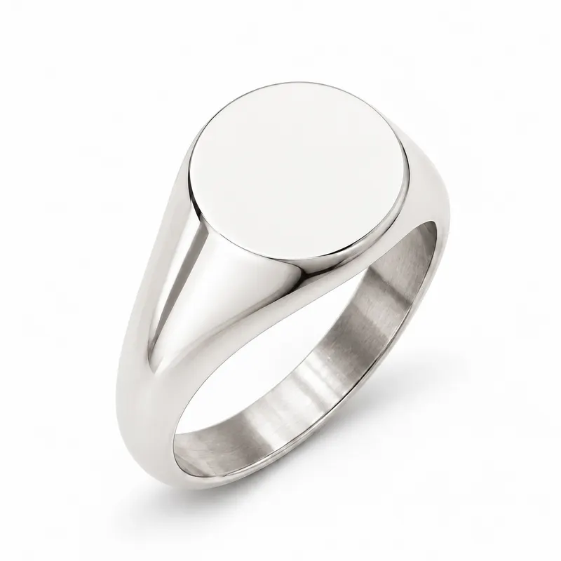 Round Signet Ring (Hollow)