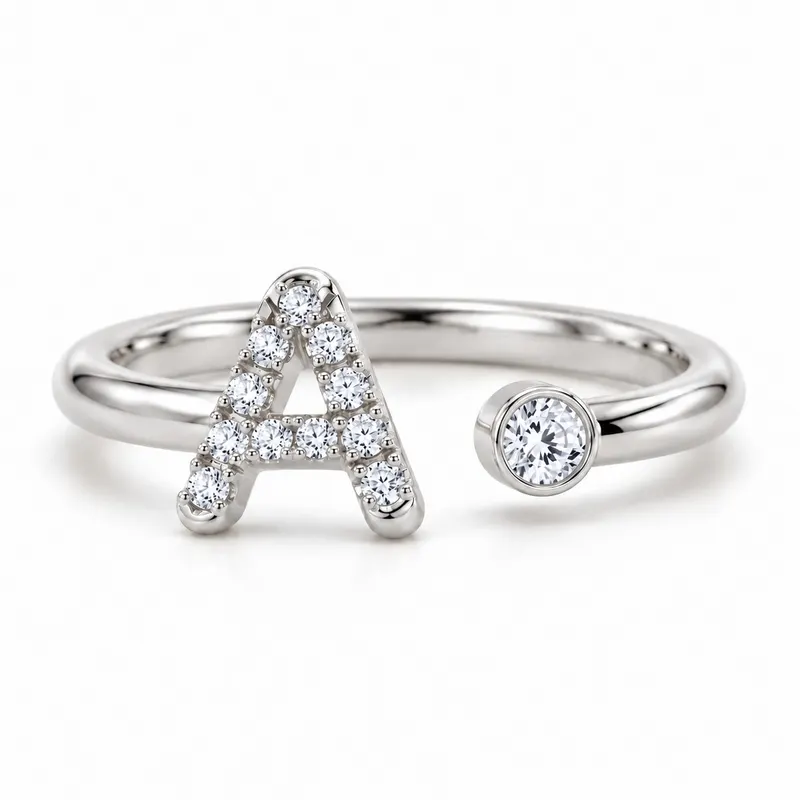 Mayfair Initial Ring - A