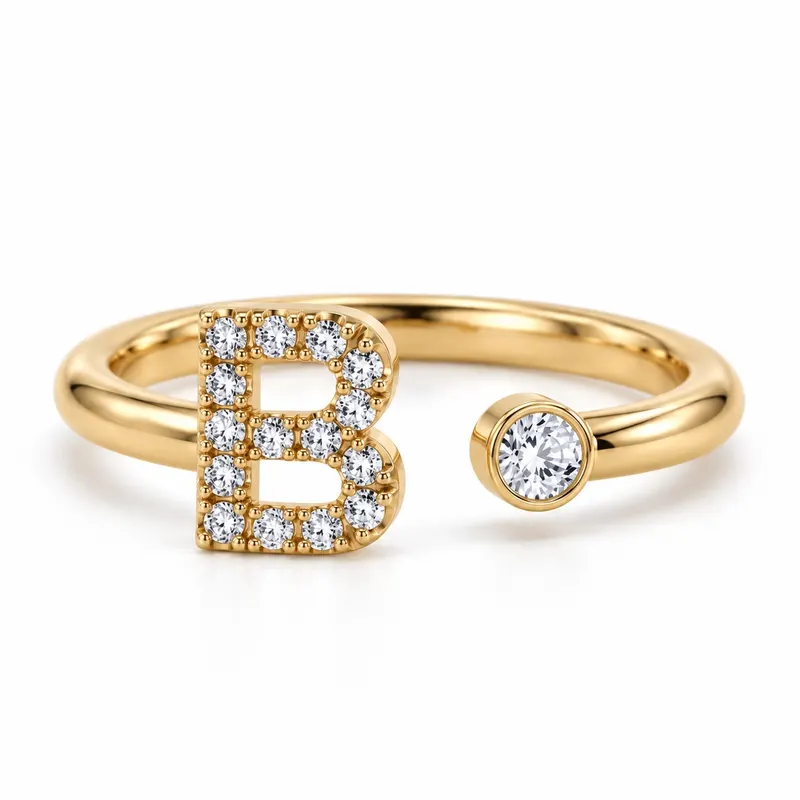 Mayfair Initial Ring - B