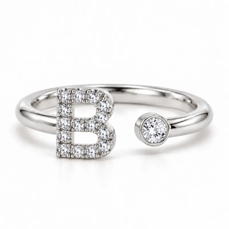 Mayfair Initial Ring - B