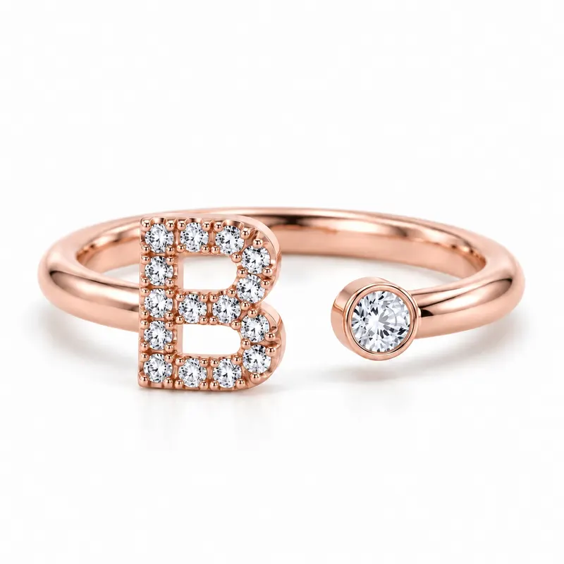 Mayfair Initial Ring - B
