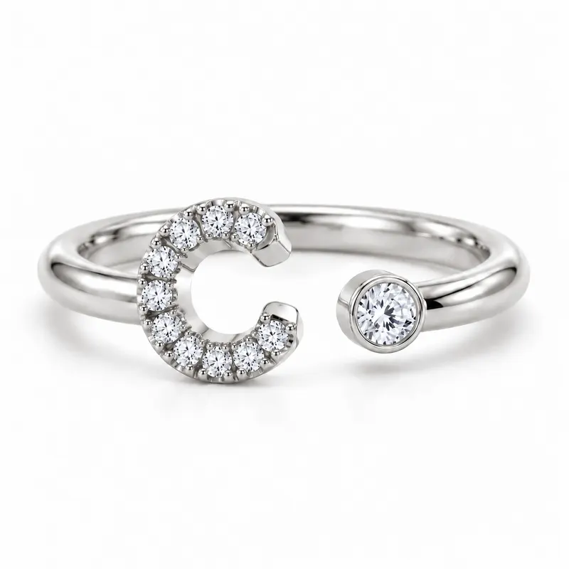 Mayfair Initial Ring - C