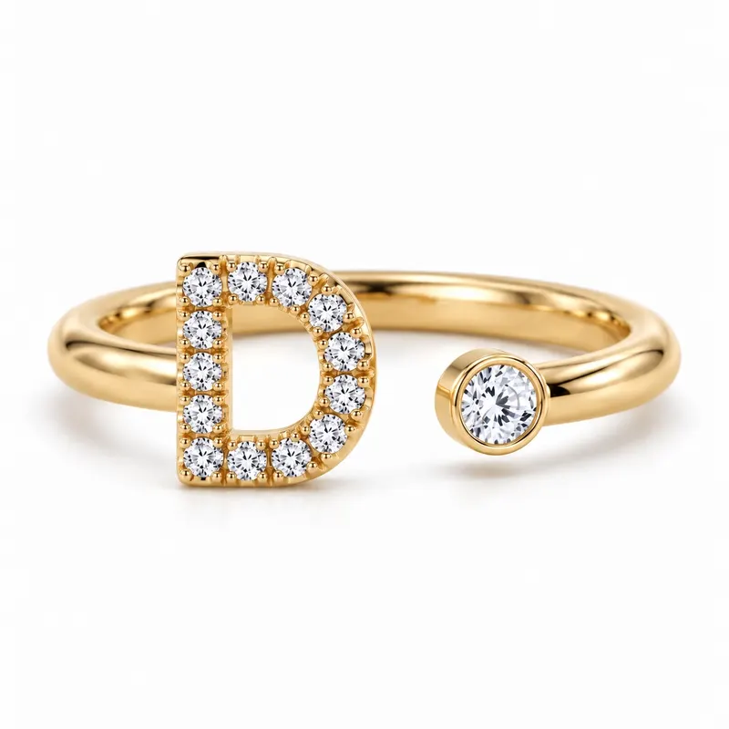 Mayfair Initial Ring - D