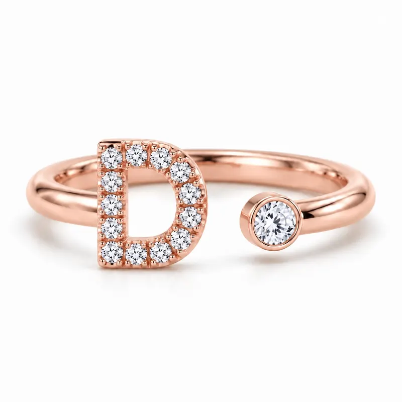 Mayfair Initial Ring - D