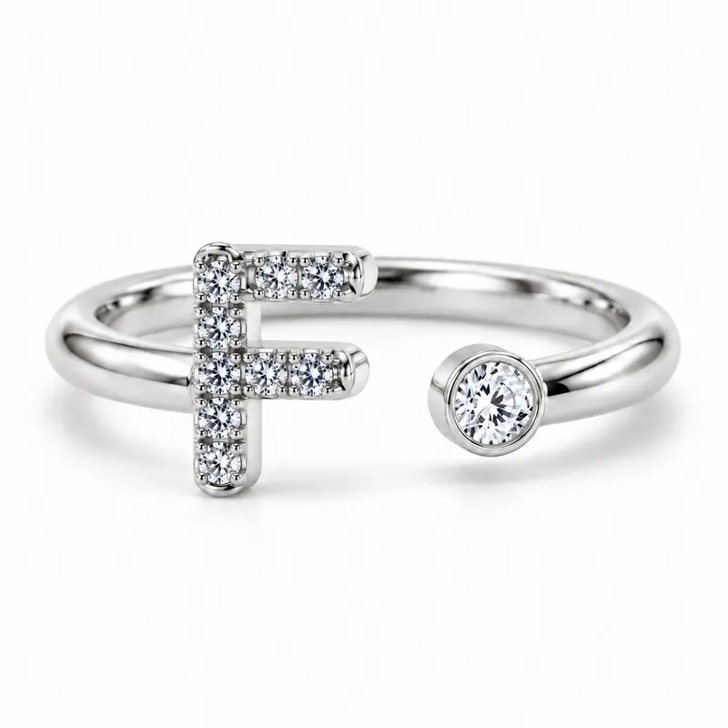 Mayfair Initial Ring - F