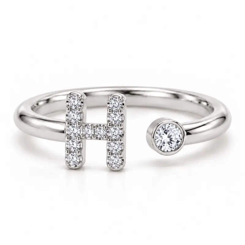 Mayfair Initial Ring - H