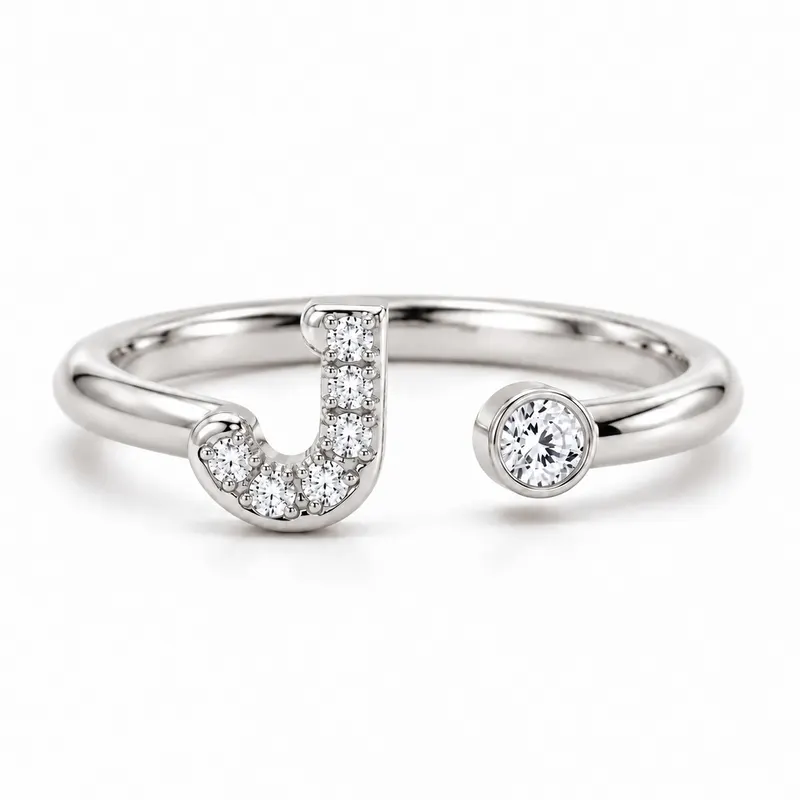 Mayfair Initial Ring - J