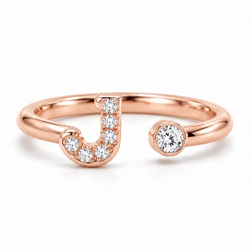 Mayfair Initial Ring - J