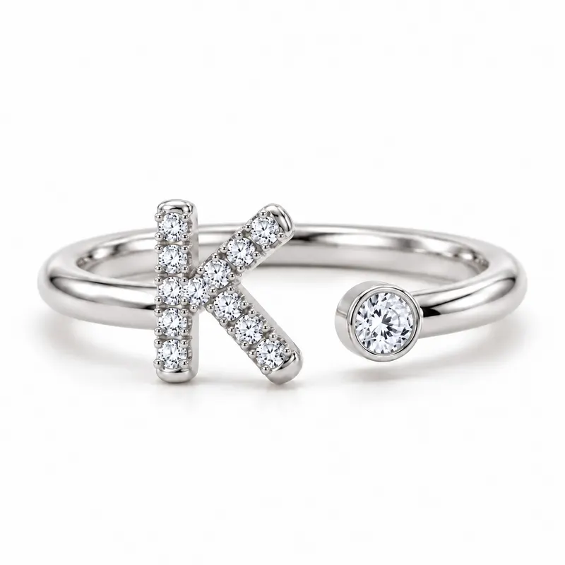 Mayfair Initial Ring - K