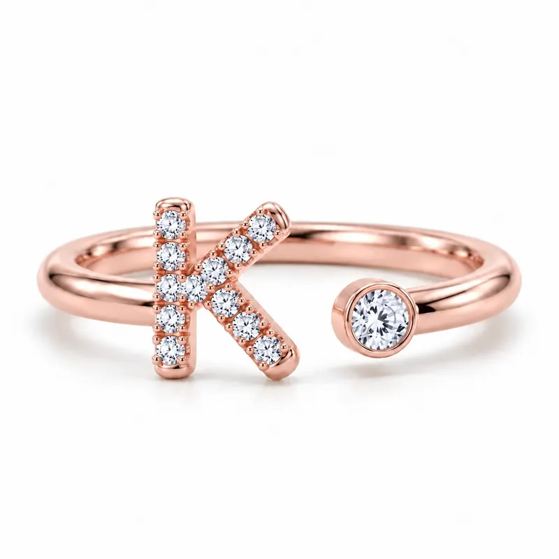 Mayfair Initial Ring - K