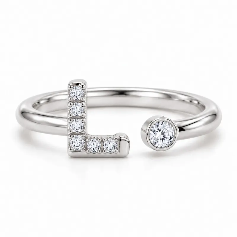 Mayfair Initial Ring - L