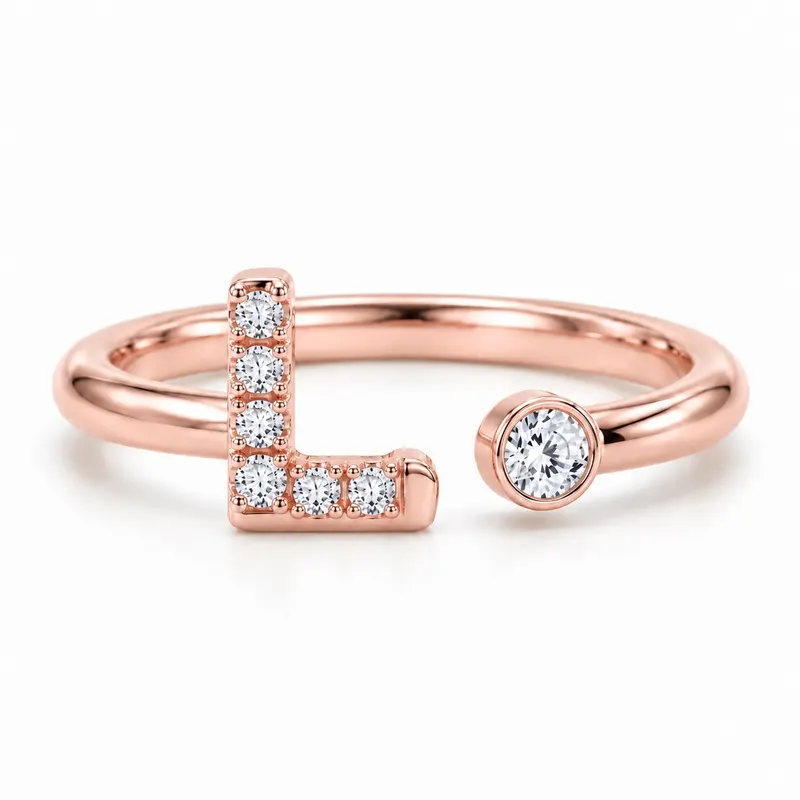 Mayfair Initial Ring - L