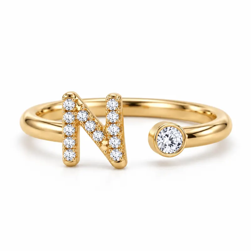 Mayfair Initial Ring - N