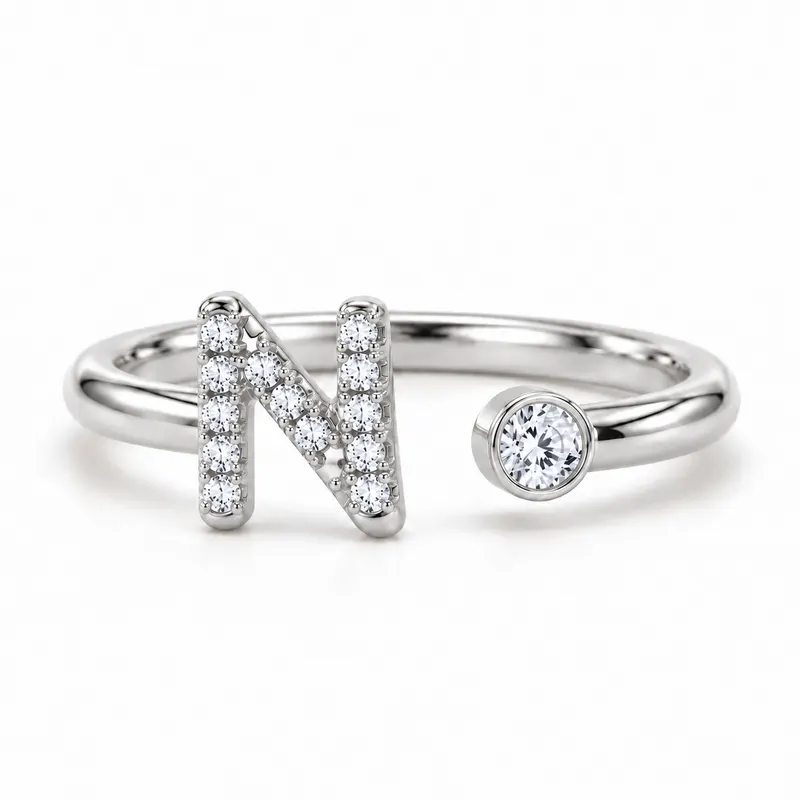 Mayfair Initial Ring - N