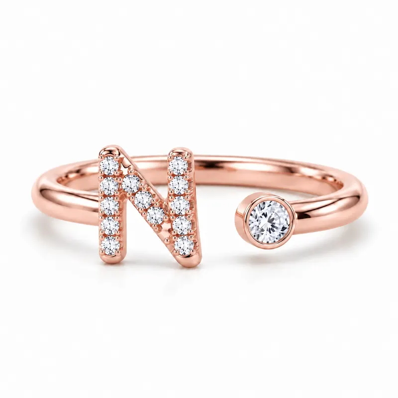 Mayfair Initial Ring - N