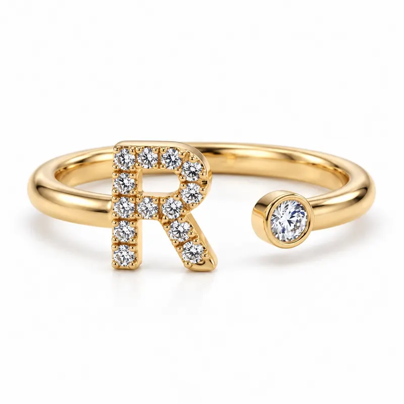 Mayfair Initial Ring - R