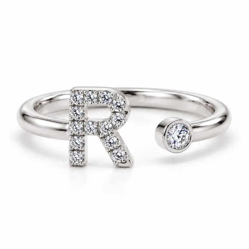 Mayfair Initial Ring - R