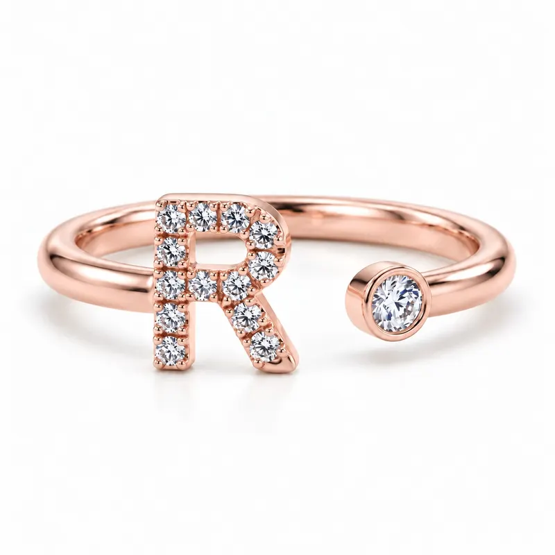 Mayfair Initial Ring - R