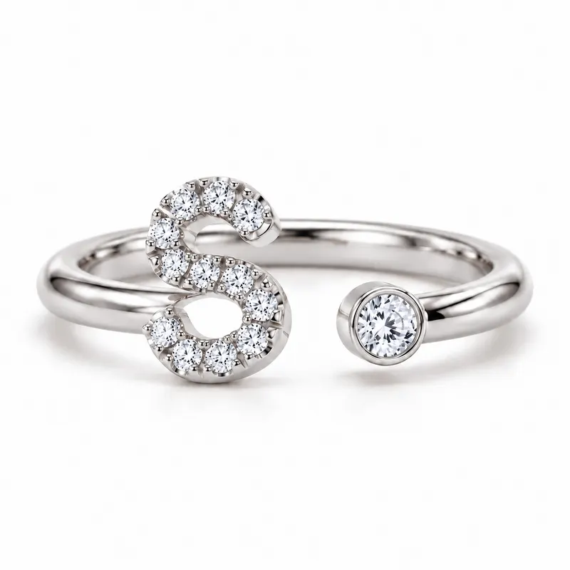 Mayfair Initial Ring - S
