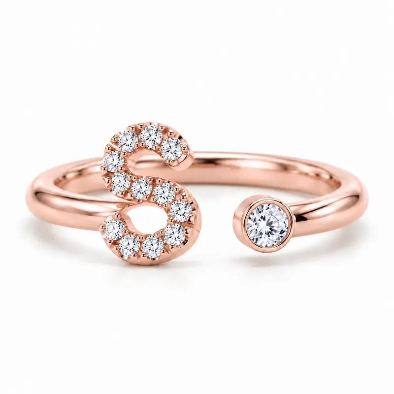 Mayfair Initial Ring - S