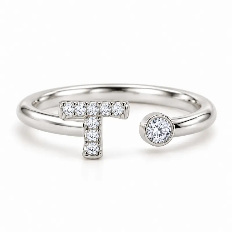 Mayfair Initial Ring - T
