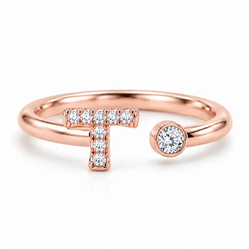 Mayfair Initial Ring - T