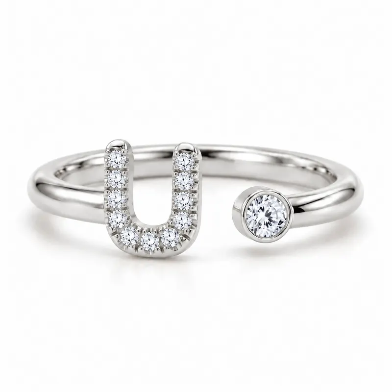 Mayfair Initial Ring - U