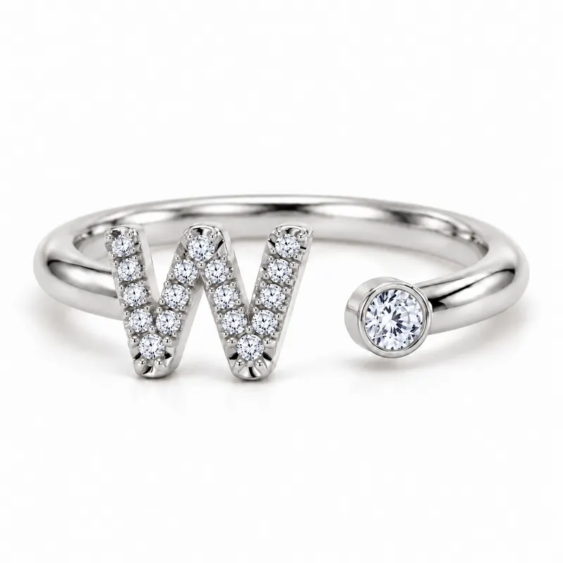 Mayfair Initial Ring - W