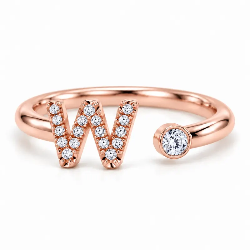 Mayfair Initial Ring - W