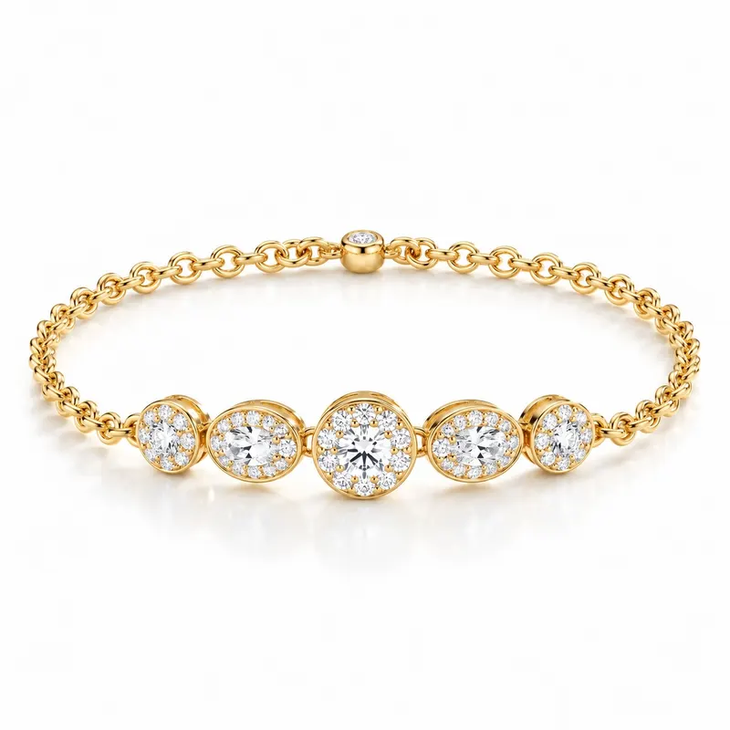 Compton Oval Cluster Bracelet