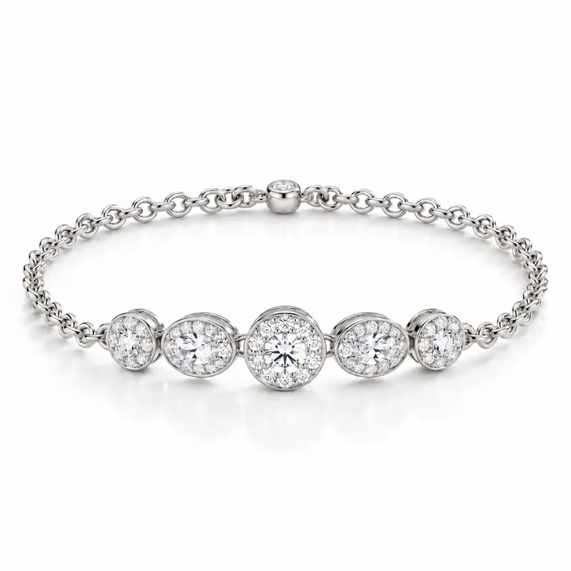 Compton Oval Cluster Bracelet
