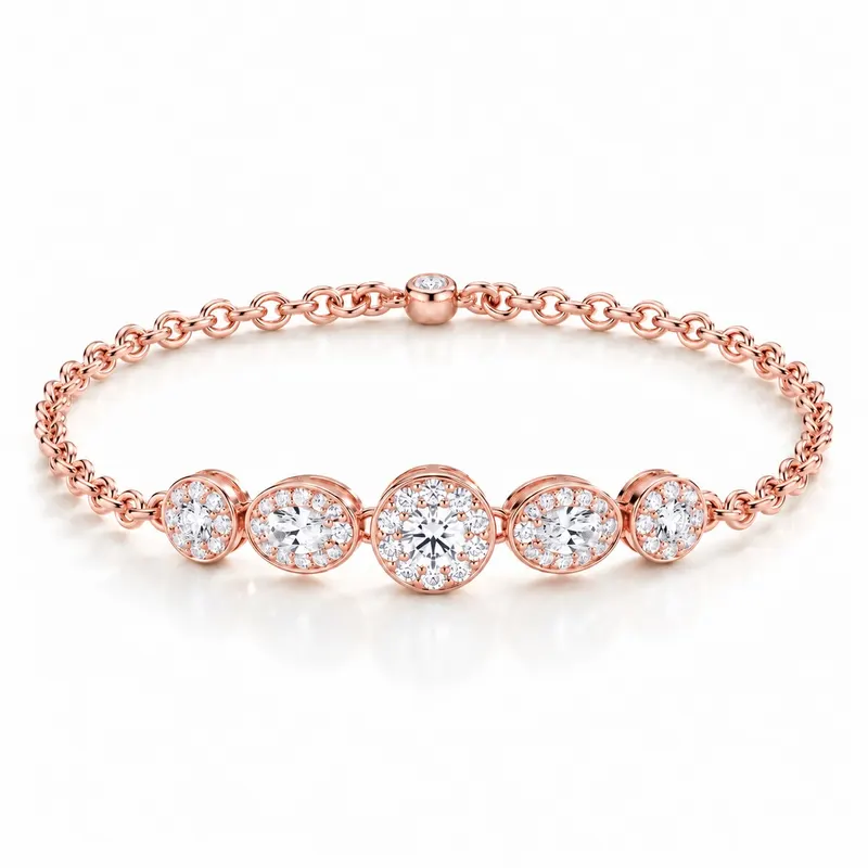 Compton Oval Cluster Bracelet