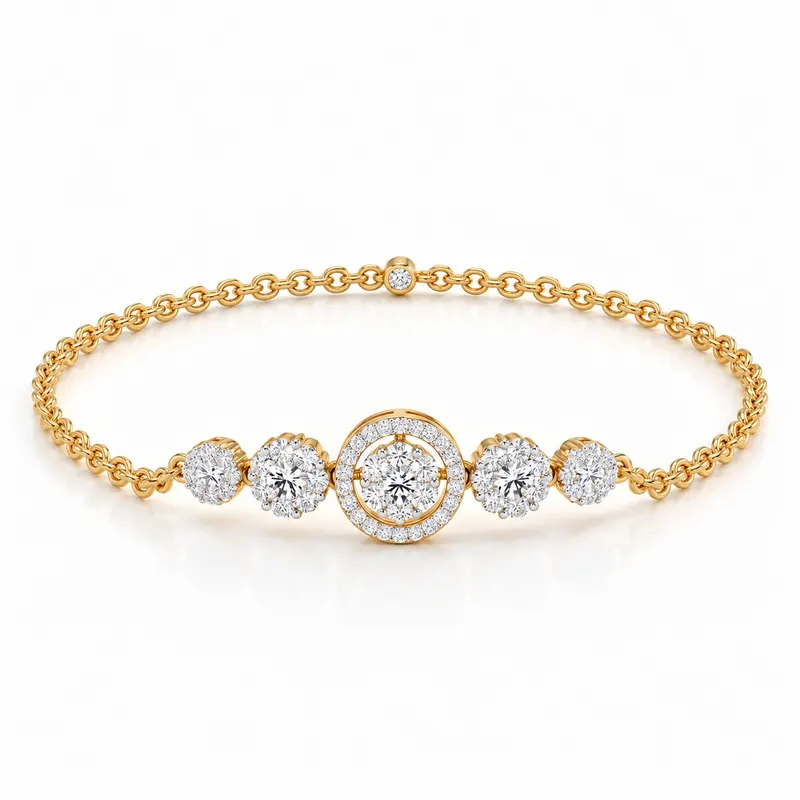 Courtfield Flower Halo Bracelet