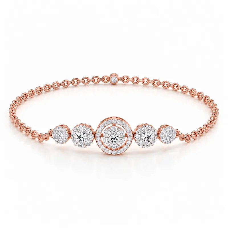 Courtfield Flower Halo Bracelet