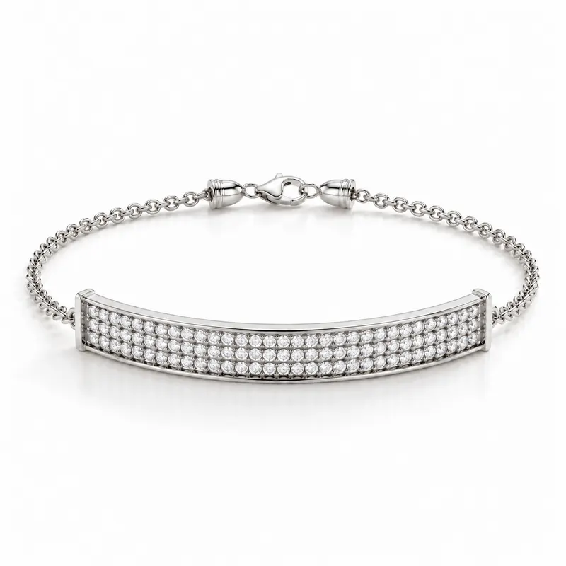 Myddelton Pavé Bar Bracelet