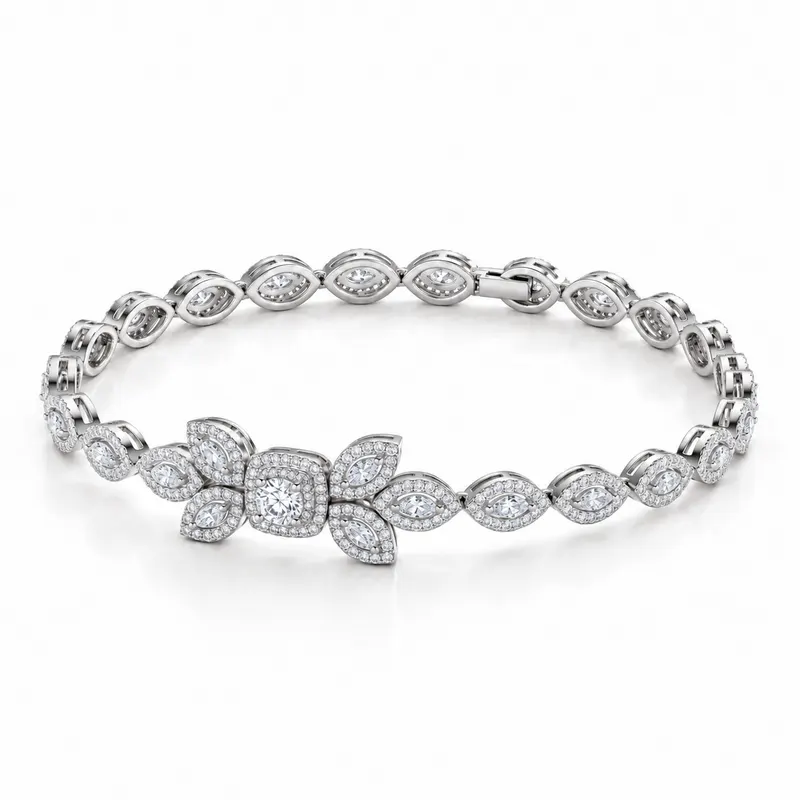Buckingham Leaf Crown Bracelet
