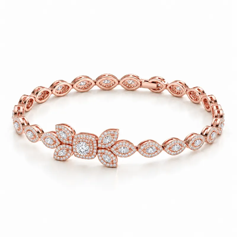 Buckingham Leaf Crown Bracelet