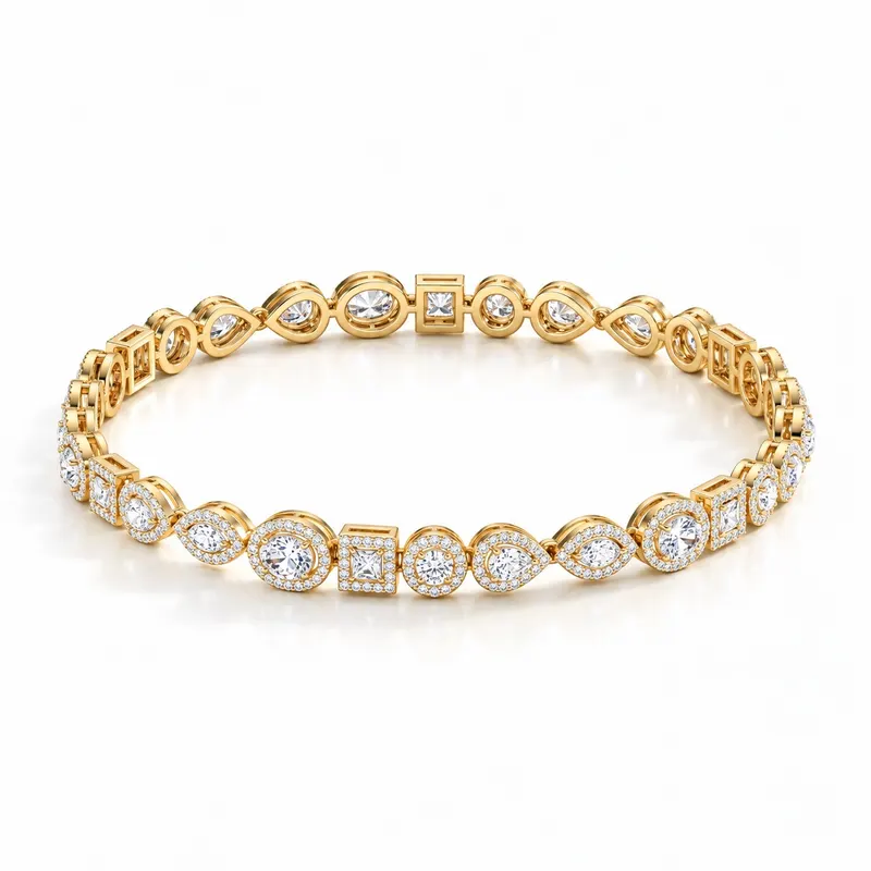 Endsleigh Mixed Shape Line Bracelet