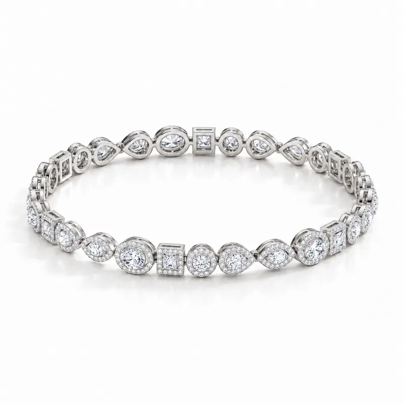 Endsleigh Mixed Shape Line Bracelet