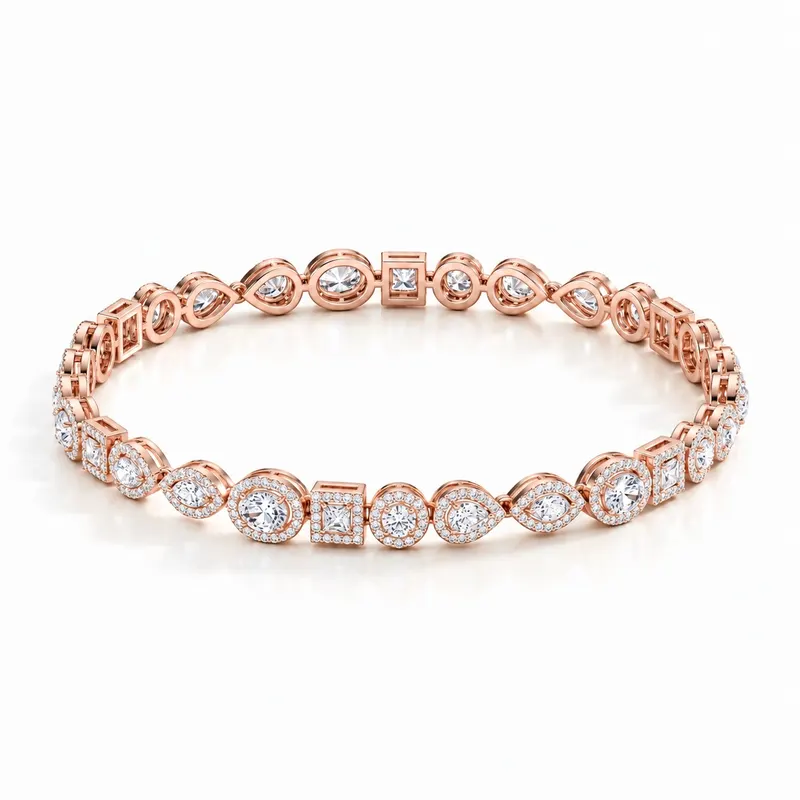 Endsleigh Mixed Shape Line Bracelet