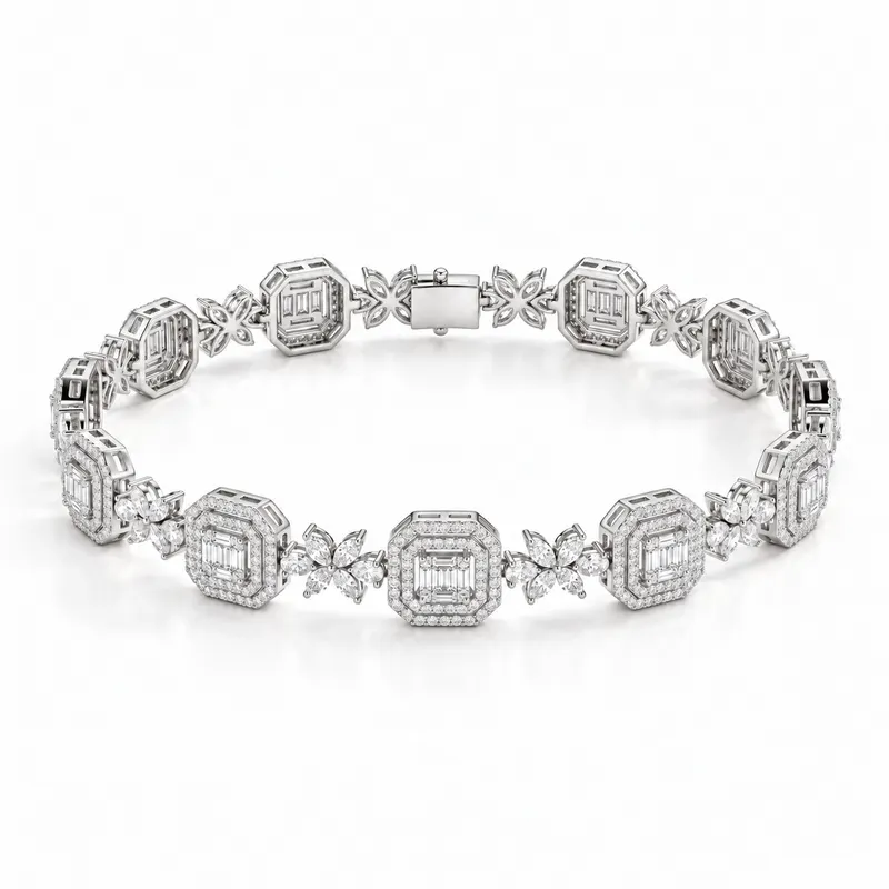 Villiers Butterfly Octagon Bracelet
