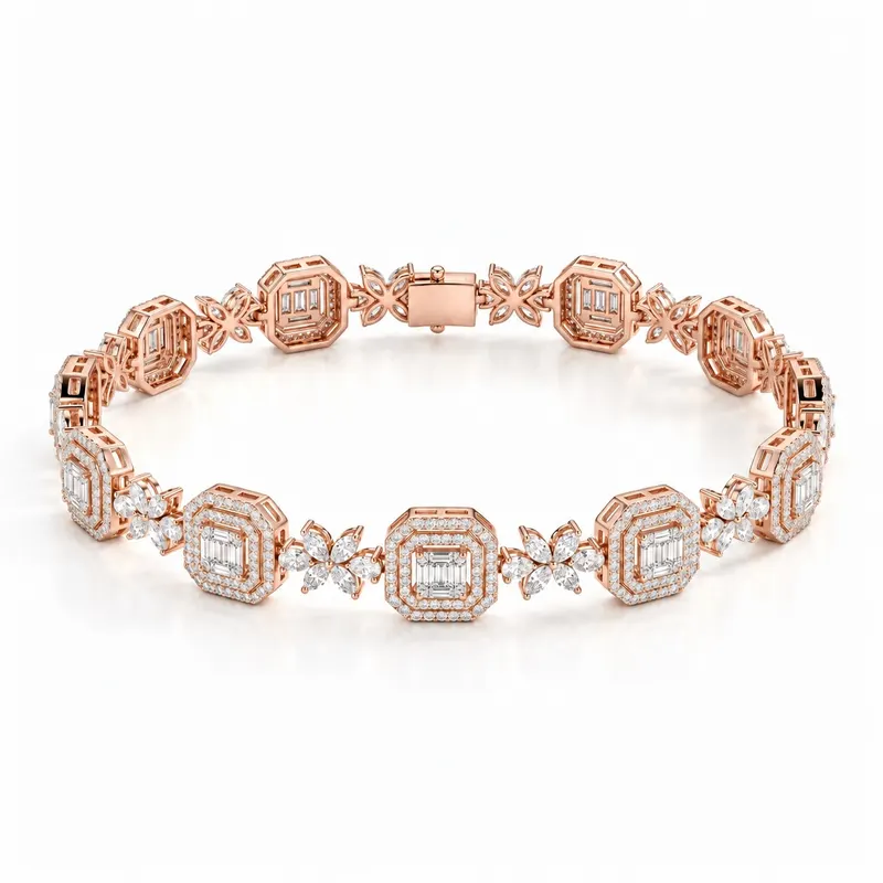 Villiers Butterfly Octagon Bracelet
