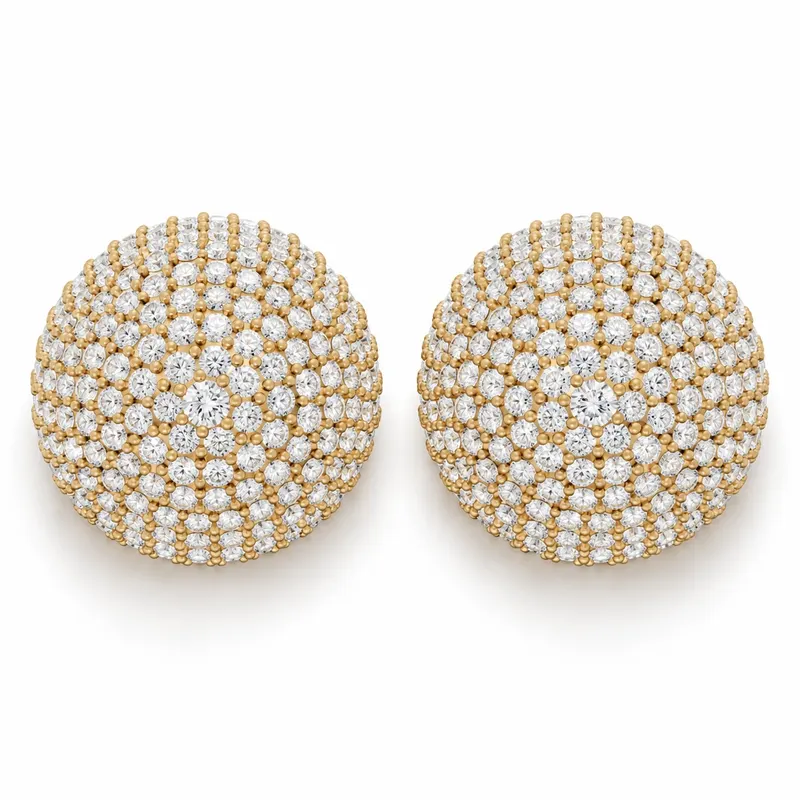 Kensington Pave Dome Earrings