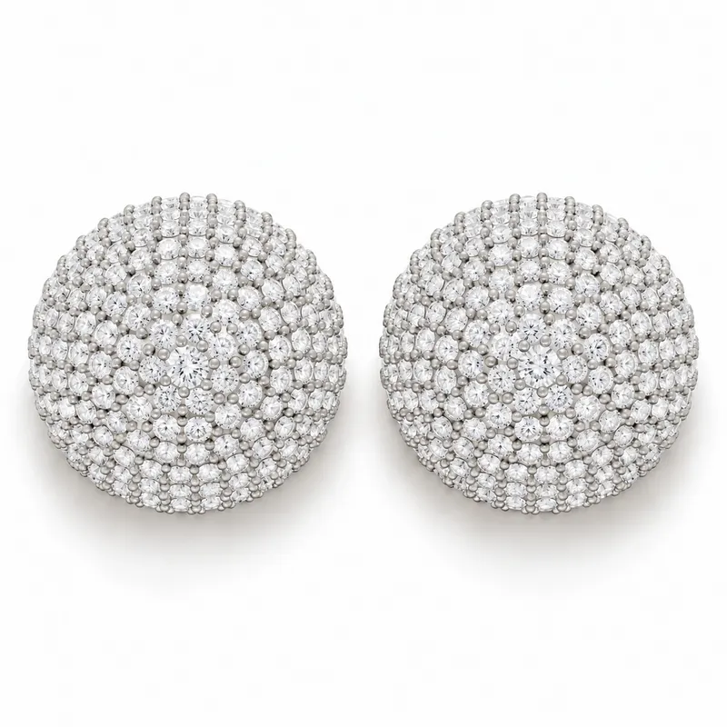Kensington Pave Dome Earrings